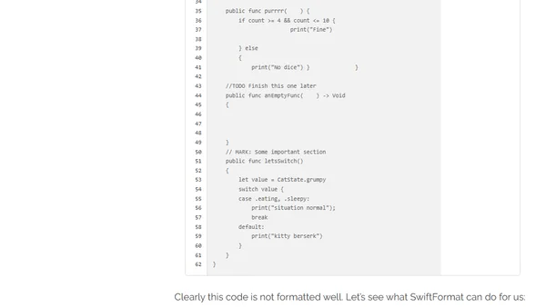 Format Your Code With SwiftFormat