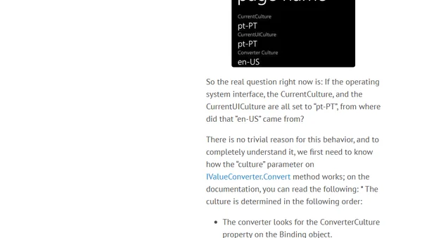 The FrameworkElement.Language property and why should you care!