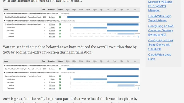Lambda Cold Start for ASP.NET (Part 3)
