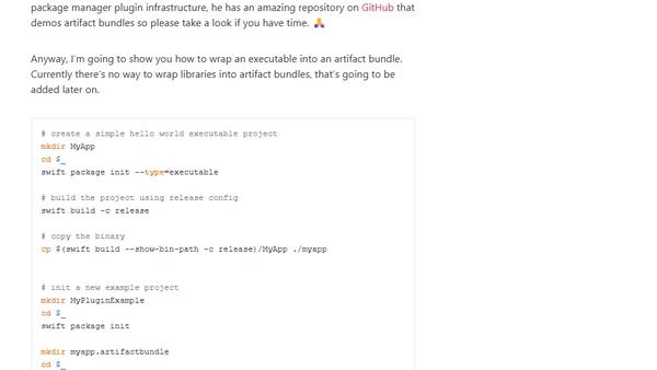 Introduction to SPM artifact bundles
