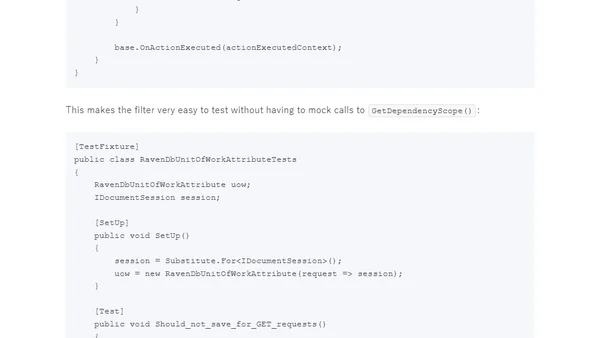 Testing handlers/filters that access IDependencyScope in Web API