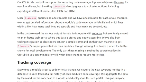 Shifting the testing culture: Code coverage