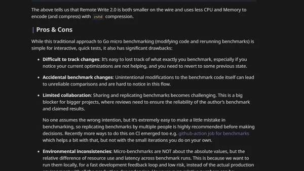 Leveraging benchstat Projections in Go Benchmark Analysis!