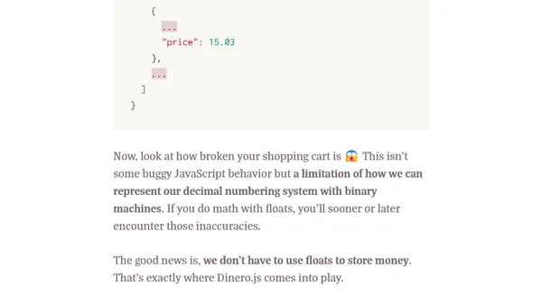 Build a Shopping Cart with Vue and Dinero.js