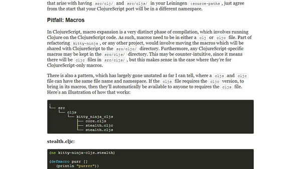 Porting Orchestra to ClojureScript