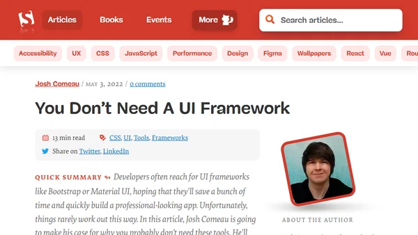 You Don’t Need a UI Framework