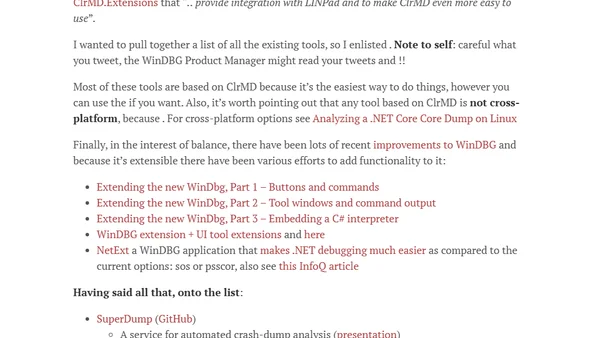 Tools for Exploring .NET Internals
