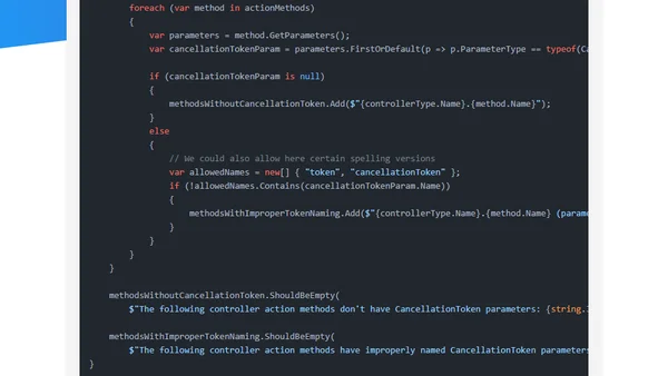 Using Architecture Tests for CancellationTokens and sealed classes