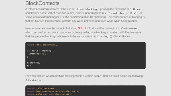 Futures in Scala Protips (part 4): BlockContexts
