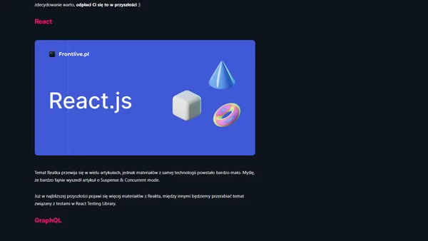 Urodziny Frontlive 🎉