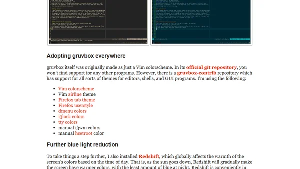 Switching from solarized to gruvbox
