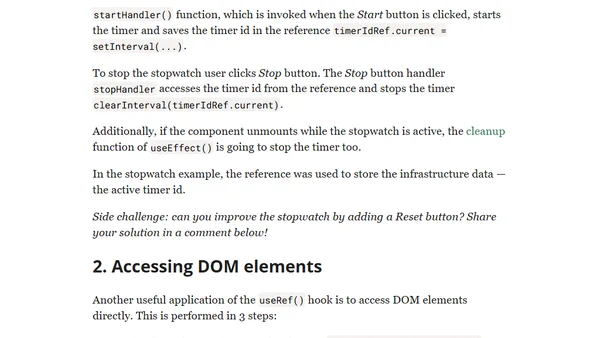 React useRef() Hook Explained in 3 Steps