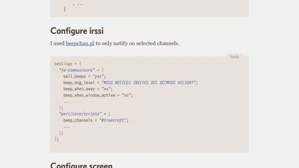 Notifications with xmonad/irssi/urxvt
