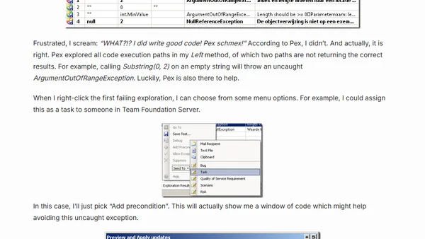 Verifying code and testing with Pex