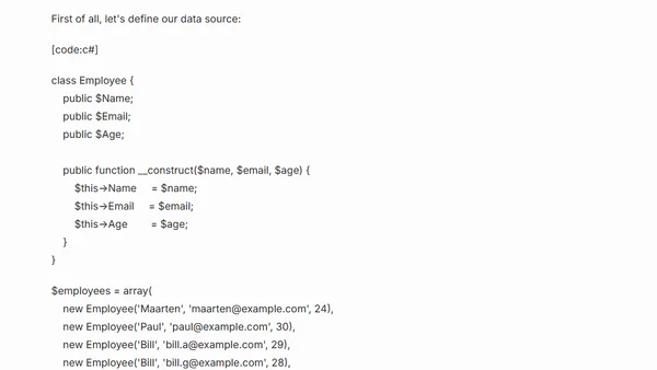 LINQ for PHP (Language Integrated Query for PHP)