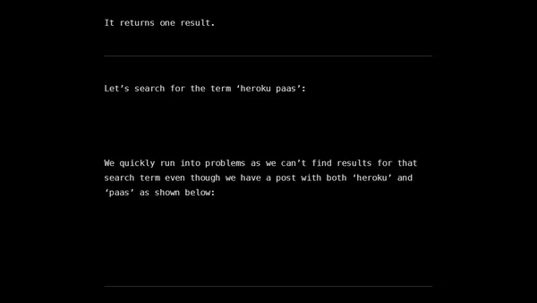 Full-Text Search with Django & PostgreSQL in Six minutes