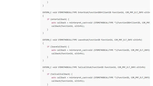 Using profiler function hooks in .NET with Silhouette