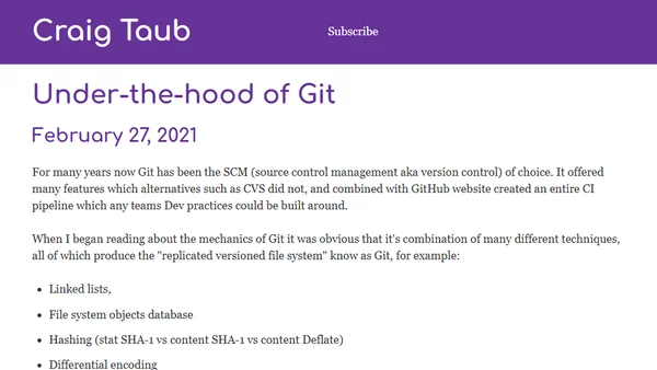 Under-the-hood of Git