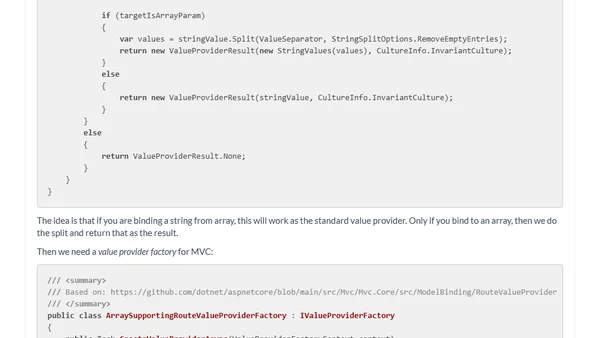 Arrays in ASP.NET MVC Core route parameters