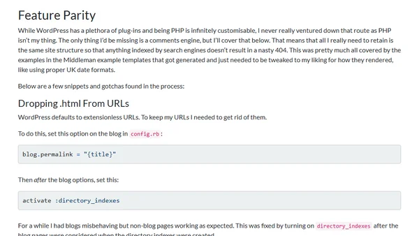 Why I Switched From WordPress To Middleman