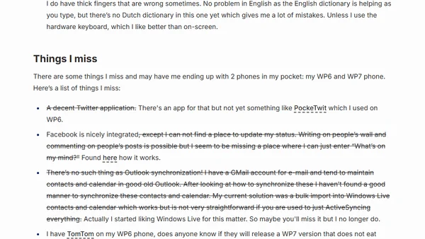 Windows Phone 7 First Impressions