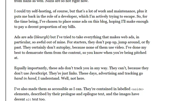 Advertising? On my blog?