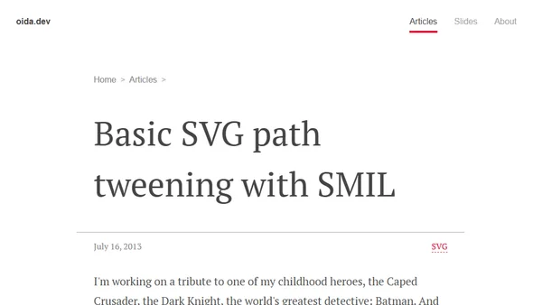 Basic SVG path tweening with SMIL