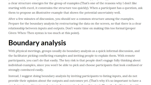 Specification by Example, remotely