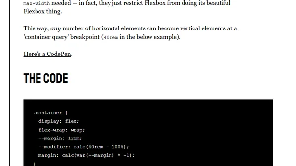 The Flexbox Holy Albatross Reincarnated