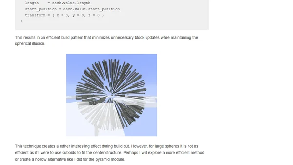 Creating Spheres in Minecraft with Terraform and Voxel Geometry