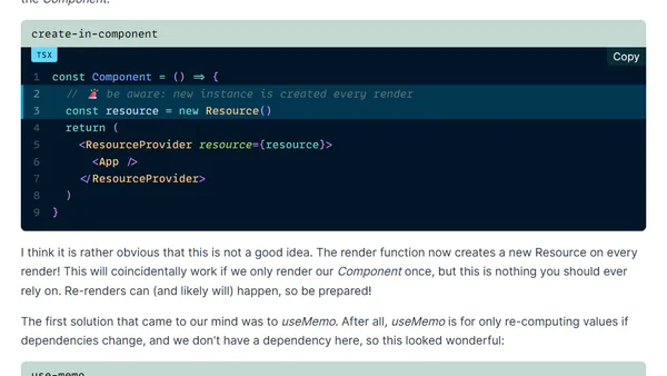 useState for one-time initializations