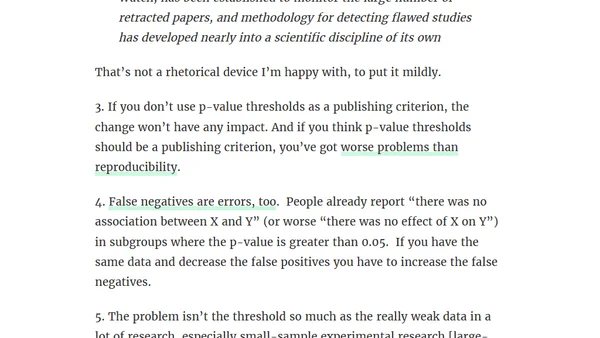 Moving the goalposts?