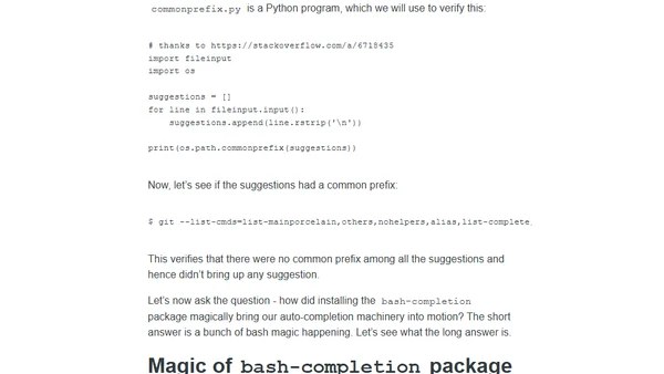Notes on Bash auto-completion on Linux