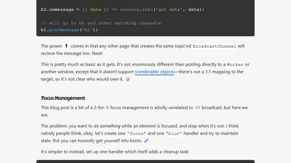 Cross-Tab Title Hints