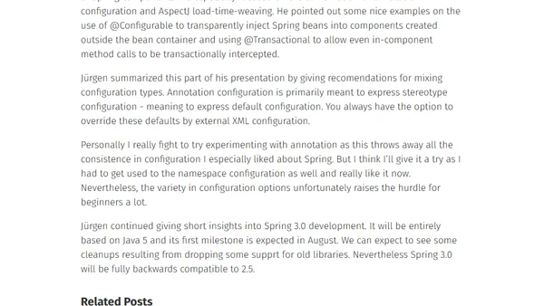 SpringOne 2008 - Jürgen Höller - Spring 2.5 on it's way to 3.0