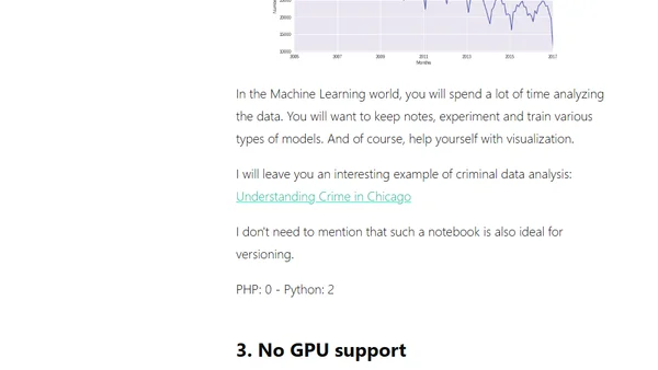 3 Reasons Why PHP is Not Yet Perfect for Machine Learning