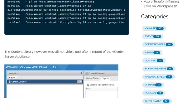 Missing Content Libraries.