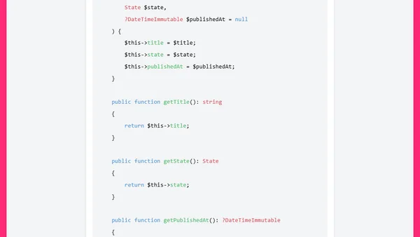 The evolution of a PHP object throughout the years