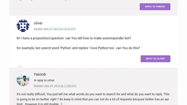 Making a twitter bot in python