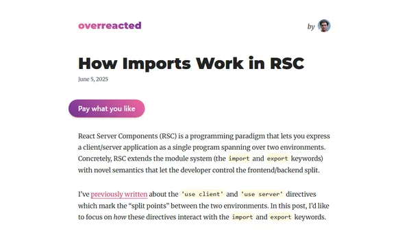 How Imports Work in RSC