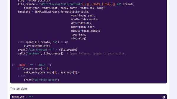 Let's Talk Pelican Part Two: Quickstart Overview
