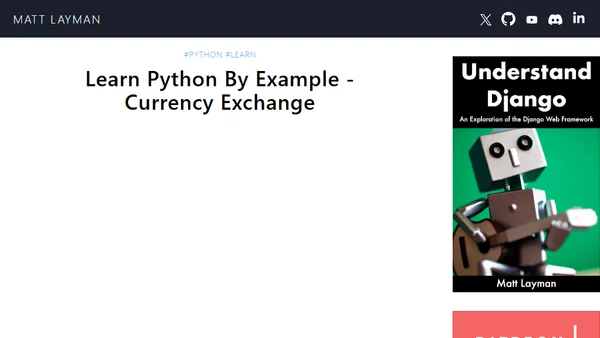 Learn Python By Example - Currency Exchange