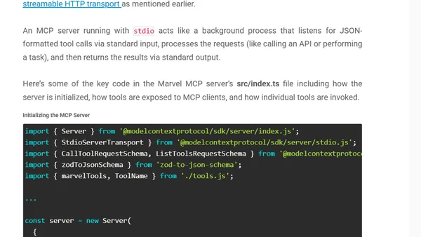 Building a Marvel MCP Server with External APIs