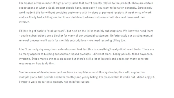 How not to build your first SaaS startup