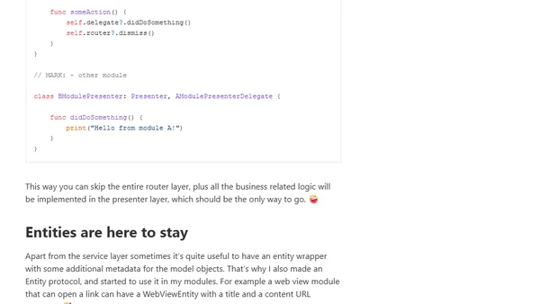 Mastering the VIPER architecture