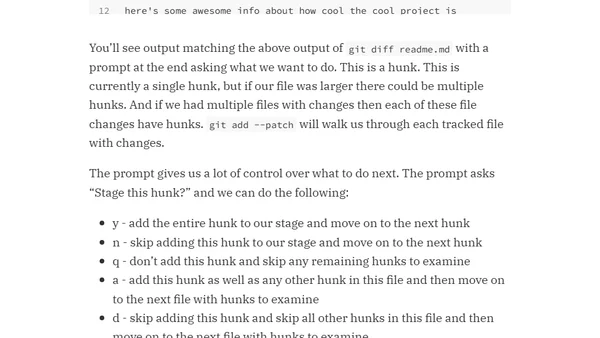Making Smaller Git Commits