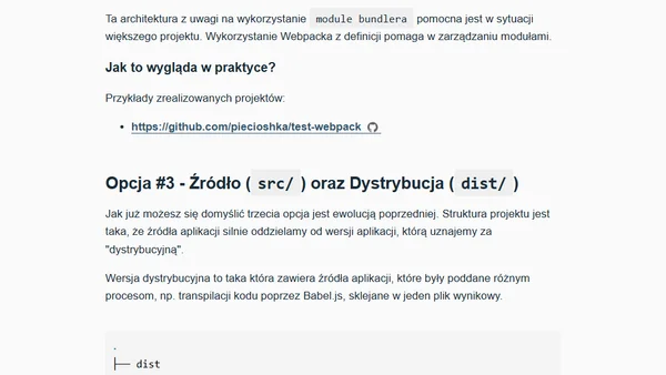 Struktura katalogów w projekcie front-endowym