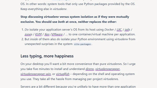 virtualenv Lives!