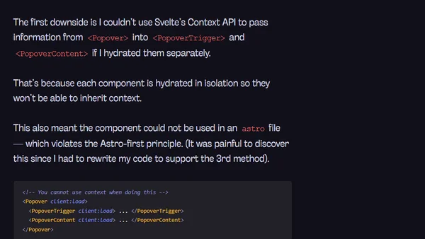 The main challenge of building an Astro-first component library