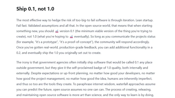 Why your agency's first open source project is going to be a flop
